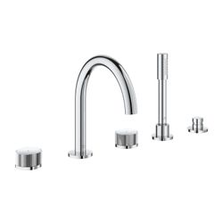 Grohe Atrio PC 5-Loch-Wannenkombination Chrom Knopfbetätigung mit Einlagen... GROHE-25226000 4005176508554 (Abb. 1)