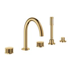 Grohe Atrio PC 5-Loch-Wannenkombination Cool Sunrise Knopfbetätigung mit Einlagen... GROHE-25226GL0 4005176508394 (Abb. 1)