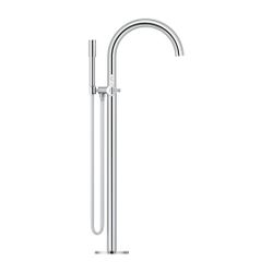 Grohe Atrio PC Wannenbatterie Chrom für Hebelgriffe, Bodenmontage, Fertigmontageset für... GROHE-25227000 4005176508356 (Abb. 1)