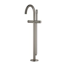 Grohe Atrio PC Wannenbatterie Hard Graphite gebürstet für Knopfbetätigung, Bodenmontage... GROHE-25229AL0 4005176507939 (Abb. 1)