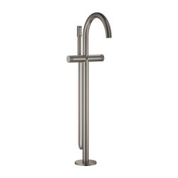 Grohe Atrio PC Wannenbatterie Hard Graphite gebürstet für Knopfbetätigung, Bodenmontage... GROHE-25229AL0 4005176507939 (Abb. 1)