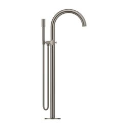 Grohe Atrio PC Wannenbatterie Hard Graphite gebürstet für Knopfbetätigung, Bodenmontage... GROHE-25229AL0 4005176507939 (Abb. 1)