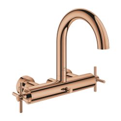 Grohe Atrio Wannenbatterie, Warm Sunset, Wandmontage, mit Kreuzgriffen... GROHE-25268DA0 4005176761454 (Abb. 1)