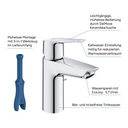 Grohe Vitalio SmartActive 150 Handbrause 3 Strahlarten Chrom QuickFix, 26597000... GROHE-26597000 4005176486500 (Abb. 1)