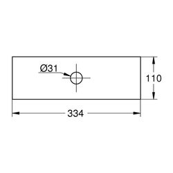 Grohe Rainshower Aqua Abdeckhaube für 1 Strahlbild Deckenbrause, Chrom, ohne Rohbau-Set... GROHE-26784000 4005176681592 (Abb. 1)