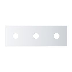 Grohe Rainshower Aqua Abdeckhaube für 3 Strahlbilder Deckenbrause, Chrom, ohne Rohbau-S... GROHE-26786000 4005176681615 (Abb. 1)