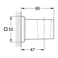 Grohe Allure Brilliant Wandbrausehalter Chrom, nicht verstellbar... GROHE-26847000 4005176755057 (Abb. 1)