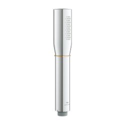 Grohe Grandera Handbrause Stick 1 Strahlart 6,6l/min Chrom/Gold, Durchflusskonstanthalt... GROHE-26852IG0 4005176758515 (Abb. 1)