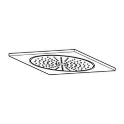 Grohe Rainshower Aqua Deckenbrause 10" 254x254mm, Chrom, 1 Strahlart... GROHE-26874000 4005176759192 (Abb. 1)