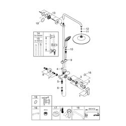 Grohe Vitalio Joy System 260 Duschsystem mit Einhandmischer Wandmontage, 3 Strahlarten,... GROHE-27684001 4005176417986 (Abb. 1)