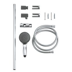 Grohe Vitalio Start 100 Brausestangenset, 2 Strahlarten, QuickFix, Chrom, 27948000... GROHE-27948000 4005176927874 (Abb. 1)