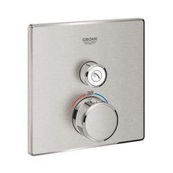 Grohe Grohtherm SmartControl Thermostat mit 1 Absperrventil supersteel 29123DC0... GROHE-29123DC0 4005176526312 (Abb. 1)