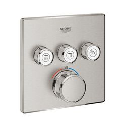 Grohe Grohtherm SmartControl Thermostat mit 3 Absperrventilen supersteel 29126DC0... GROHE-29126DC0 4005176526343 (Abb. 1)
