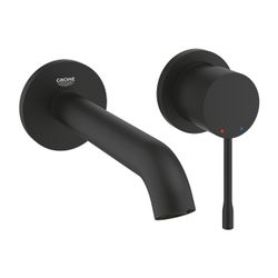 Grohe Essence 2-Loch-Waschtisch-Wandbatterie Ausladung 183mm Phantom Black, Professiona... GROHE-29192KF1 4005176782411 (Abb. 1)