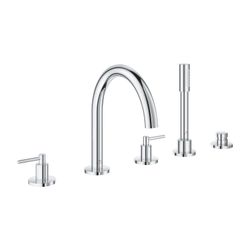 Grohe Atrio 5-Loch-Wannenkombination Chrom, Fertigmontageset, mit Hebelgriffen... GROHE-29407000 4005176762772 (Abb. 1)
