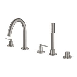 Grohe Atrio 5-Loch-Wannenkombination, Fertigmontageset mit Hebelgriffen, eigensicher, S... GROHE-29407DC0 4005176762802 (Abb. 1)