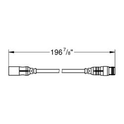 Grohe Kabelverbindung Rainshower F-Series, für Einbau der Deckenbrause mit Licht 27 865... GROHE-29411000 4005176758669 (Abb. 1)