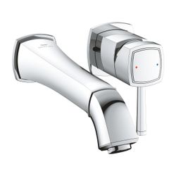 Grohe Grandera 2-Loch-Waschtischbatterie, Wandmontage, Ausladung 234mm, Chrom, Fertigmo... GROHE-29417000 4005176757815 (Abb. 1)