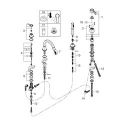 Grohe Grandera 4-Loch-Wannenkombination, Chrom... GROHE-29418000 4005176757839 (Abb. 1)