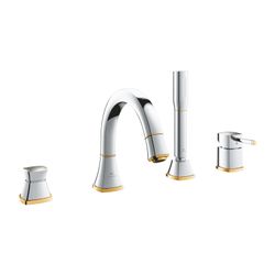 Grohe Grandera 4-Loch-Wannenkombination Chrom/Gold... GROHE-29418IG0 4005176757853 (Abb. 1)