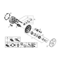 Grohe Thermostat Grohtherm SmartControl, 3 Absperrventile, Fertigmontageset für Rapido ... GROHE-29508KF0 4005176782541 (Abb. 1)