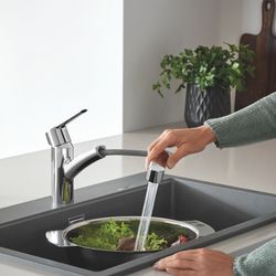 Grohe Start Einhand-Spültischbatterie 1/2", niedriger Auslauf mit herausziehbarer Dual-... GROHE-30531001 4005176728082 (Abb. 1)