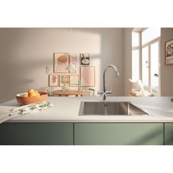 Grohe Starter Kit Grohe Blue Pure BauCurve, C-Auslauf, Filterkopf, Durchflussmesser, Ul... GROHE-30582000 4005176744914 (Abb. 1)
