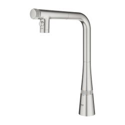 Grohe Spültischbatterie Zedra SmartControl Dual Spülbrause, Supersteel... GROHE-31886DC0 4005176745737 (Abb. 1)