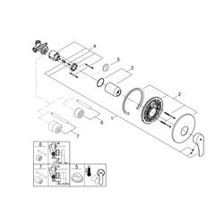 Grohe Start Einhand-Brausebatterie, 1/2", Unterputz, QuickFix, Chrom, 32590002... GROHE-32590002 4005176624247 (Abb. 1)