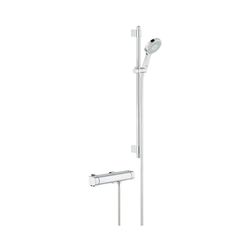 Grohe Grohtherm 2000 Thermostat-Brausebatterie 1/2" mit Brausegarnitur chrom 34482001... GROHE-34482001 4005176932502 (Abb. 1)