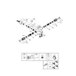 Grohe Precision Feel Thermostat-Wannenbatterie 1/2", Wandmontage, QuickFix, Chrom, 3478... GROHE-34788000 4005176613050 (Abb. 1)