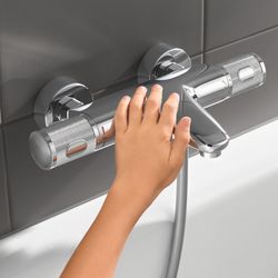 Grohe Precision Feel Thermostat-Wannenbatterie 1/2", Wandmontage, QuickFix, Chrom, 3478... GROHE-34788000 4005176613050 (Abb. 1)