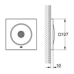 Grohe Rainshower Musikmodulewer F-Series 127x127mm pro Modul, Chrom... GROHE-36473000 4005176758737 (Abb. 1)