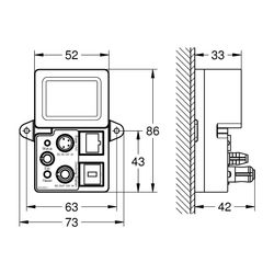 Grohe Bluetooth-Empfangseinheit F-digital Deluxe für Apple/Android... GROHE-36475000 4005176758751 (Abb. 1)