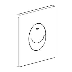 Grohe Skate Air WC-Betätigung 156x197mm, senkrechte Montage, Phantom Black, 2-Mengen- u... GROHE-38505KF0 4005176784132 (Abb. 1)