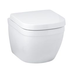 Grohe Wand-Tiefspül-WC Euro Keramik, Ausladung 49 cm, Abgang waagerecht, spülrandlos, f... GROHE-39206000 4005176344992 (Abb. 1)