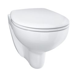 Grohe Wand-Tiefspül-WC Set Bau Keramik, Abgang waagerecht, spülrandlos, WC-Sitz Deckel ... GROHE-39351000 4005176450006 (Abb. 1)