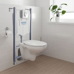 Grohe Solido 5-in-1 Set mit Bau Keramik für WC 1,13m Bauhöhe, QuickFix, Chrom/Alpinweiß... GROHE-39888000 4005176714160 (Abb. 1)