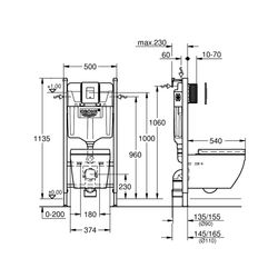 Grohe Solido 6-in-1 Set mit Euro Keramik für WC 1,13m Bauhöhe mit Fresh, QuickFix, Chro... GROHE-39889000 4005176714177 (Abb. 1)