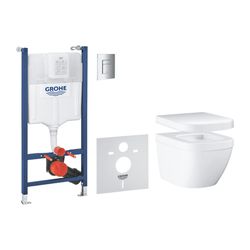 Grohe Solido 5-in-1 Set mit Euro Keramik für WC, QuickFix, Chrom/Alpinweiß, 39890000... GROHE-39890000 4005176714184 (Abb. 1)