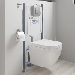 Grohe Solido 5-in-1 Set mit Euro Keramik für WC, QuickFix, Chrom/Alpinweiß, 39890000... GROHE-39890000 4005176714184 (Abb. 1)