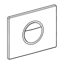 Grohe Nova C Light WC-Betätigung Chrom für 2-Mengen, Start/Stopp-Betätigung, mit LED, s... GROHE-39972000 4005176759550 (Abb. 1)