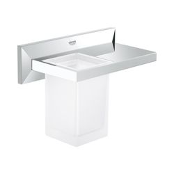 Grohe Allure Brilliant Ablage mit Mundspülglas chrom 40503000... GROHE-40503000 4005176900068 (Abb. 1)