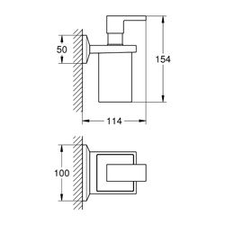 Grohe Allure Brilliant Halter Chrom, mit Seifenspender... GROHE-40894000 4005176755170 (Abb. 1)