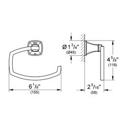 Grohe Grandera WC-Papierhalter, Toilettenpapierhalter Chrom, 40908000... GROHE-40908000 4005176754401 (Abb. 1)