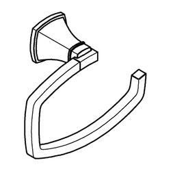 Grohe Grandera WC-Papierhalter, Toilettenpapierhalter Chrom, 40908000... GROHE-40908000 4005176754401 (Abb. 1)