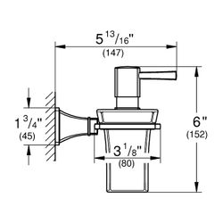 Grohe Grandera Halter mit Keramik-Seifenspender, Chrom... GROHE-40910000 4005176754845 (Abb. 1)