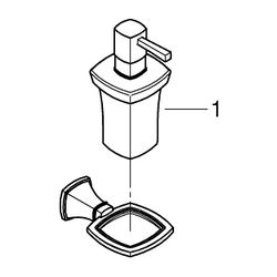 Grohe Grandera Halter mit Keramik-Seifenspender, Chrom... GROHE-40910000 4005176754845 (Abb. 1)