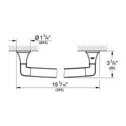 Grohe Grandera Wannengriff Chrom, 40960000... GROHE-40960000 4005176754999 (Abb. 1)