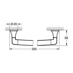 Grohe Grandera Wannengriff Chrom, 40960000... GROHE-40960000 4005176754999 (Abb. 1)